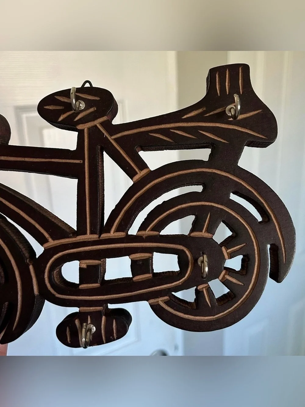 Wooden Bicycle Wall Hook